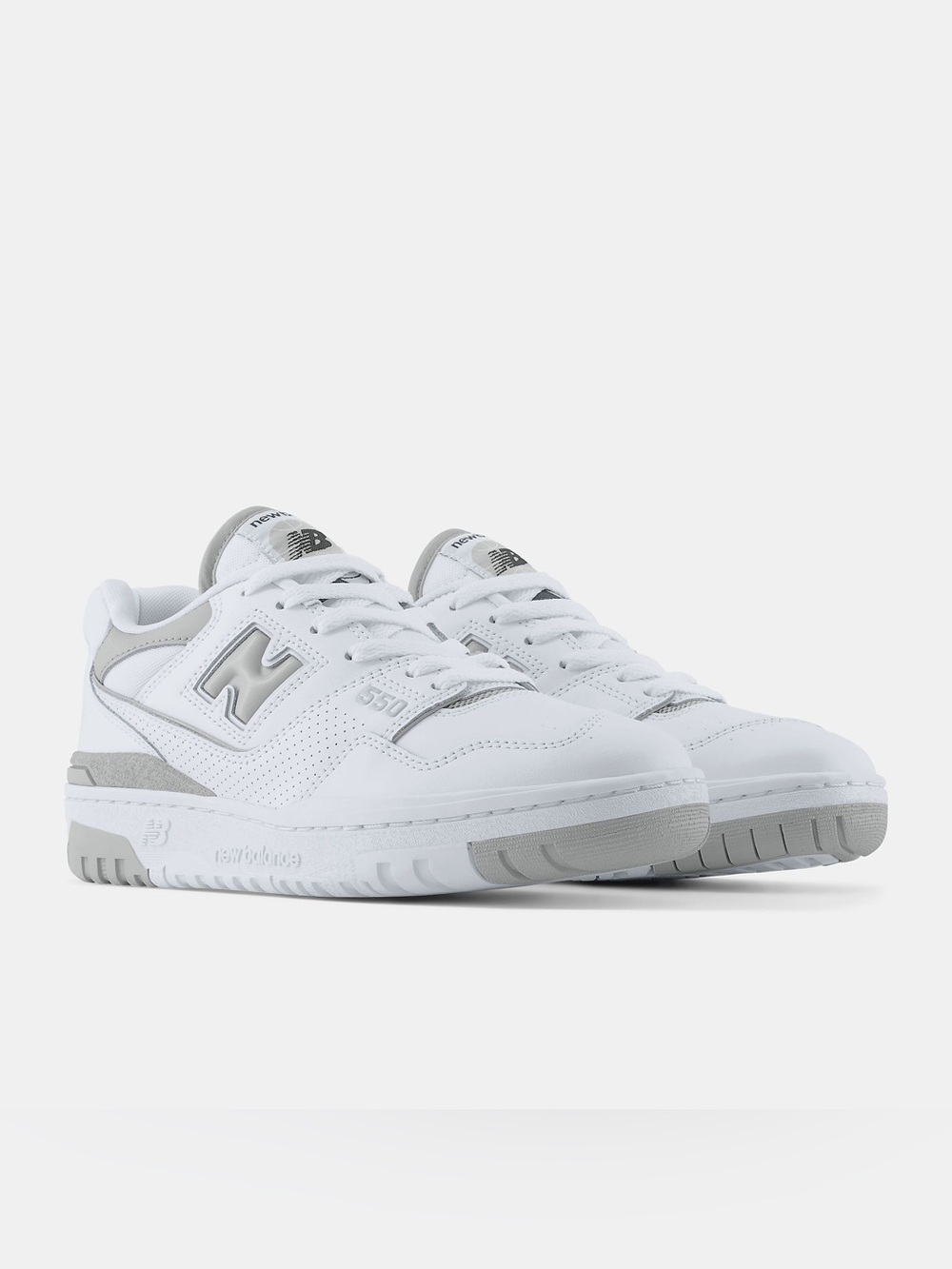 New Balance Women’s 550 Sneakers - White with Gray Accents size 5 (23cm)